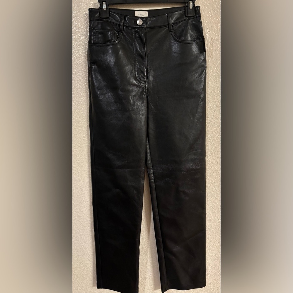 ARITZIA Wilfred Melina Straight Leg pants in Black Noir NWOT - Picture 4 of 8